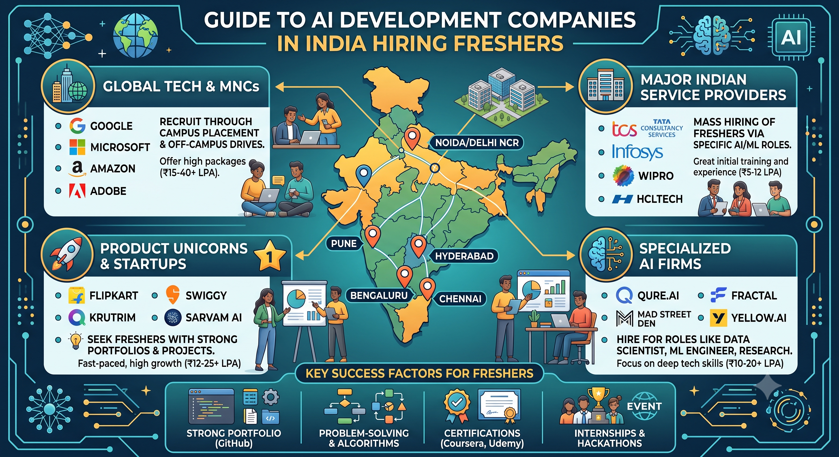 Which AI Development Companies in India Hire Freshers